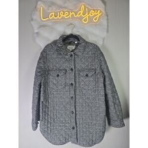RD Style Quilted Coat Checkered Womens Large Cottagecore Acedemia Winter Cozy